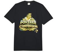 Agente de Bienes raíces Agente de Ventas Power by Commission Comfort Colors Adult Heavyweight T-Shirt