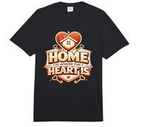 Agente de Bienes raíces Agente Home is Where The Heart is Comfort Colors Adult Heavyweight T-Shirt