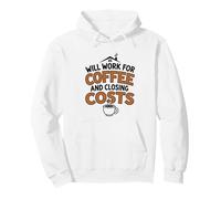 Agente de Bienes raíces Café Costos de Cierre Funny Home Broker Sudadera con Capucha