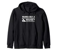 Agente de Bienes raíces Comprador Líder Humor Quiero Comprar una Casa Sudadera con Capucha