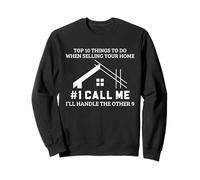 Agente de Bienes raíces Venta de viviendas Humor Llámame Diseño de cotización Sudadera
