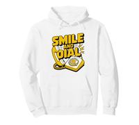 Agente De Call Center Cliente Furioso Sonrisa Falsa Enojado Sudadera con Capucha