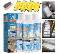 Agente de chapado de cristal de piedra, limpiador nano removedor de manchas, limpiador de piedras multisuperficie y pulido: elimina las manchas, restaura el brillo, ideal para mármol, cocina, patio,
