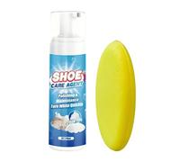 Agente De Cuidado De Zapatos, Restaura La Blancura Brillante, 200 Ml, Espuma De Removedor De Manchas, Kit De Limpieza De Zapatos Con Esponja, Sobre Materiales, Portátiles, Para El Hogar, Viajes