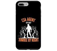 Agente de la CIA por día Zombie de Noche Divertido Halloween Espeluznante Carcasa para iPhone 7 Plus/8 Plus
