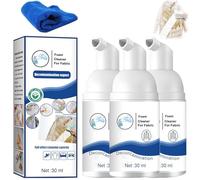 Agente de limpieza en seco de espuma, 30 ml, limpiador de espuma en seco para ropa, spray de limpieza en seco multiusos, limpiador de espuma sin enjuague, limpiador de espuma seca para ropa (3)