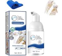 Agente de limpieza en seco de espuma, 30 ml, limpiador de espuma en seco para ropa, spray de limpieza en seco multiusos, limpiador de espuma sin enjuague, limpiador de espuma seca para ropa (1)