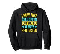 Agente De Seguros Always Protected Broker De Seguros Sudadera con Capucha