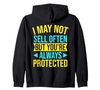 Agente De Seguros Always Protected Broker De Seguros Sudadera con Capucha