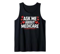 Agente de Seguros de Salud Pregúntame sobre Medicare Cute Marketing Camiseta sin Mangas