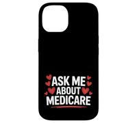 Agente de Seguros de Salud Pregúntame sobre Medicare Cute Marketing Carcasa para iPhone 14