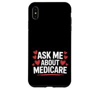 Agente de Seguros de Salud Pregúntame sobre Medicare Cute Marketing Carcasa para iPhone XS MAX