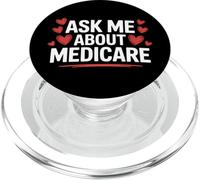 Agente de Seguros de Salud Pregúntame sobre Medicare Cute Marketing PopSockets PopGrip para MagSafe