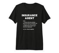 Agente de Seguros - Definición de Diccionario Divertido Camiseta Premium