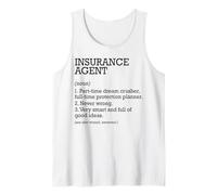 Agente de seguros Definición de trabajo Agente de seguros personalizado Camiseta sin Mangas