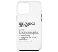 Agente de seguros Definición de trabajo Agente de seguros personalizado Carcasa para iPhone 12 Pro Max