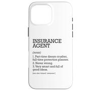 Agente de seguros Definición de trabajo Agente de seguros personalizado Carcasa para iPhone 16 Pro Max