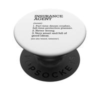 Agente de seguros Definición de trabajo Agente de seguros personalizado PopSockets PopGrip Adhesivo