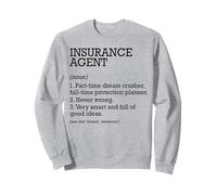 Agente de seguros Definición de trabajo Agente de seguros personalizado Sudadera