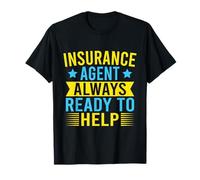 Agente De Seguros Ready To Help Broker De Seguros Divertidos Camiseta