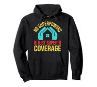 Agente De Seguros Super Coverage Broker De Seguros Sudadera con Capucha