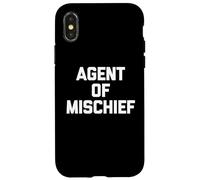 Agente de travesuras - Divertido Dicho sarcástico Lindo Fresco Novedad Carcasa para iPhone X/XS