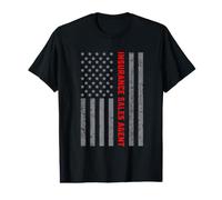 Agente de Ventas de Seguros, Vendimia, Bandera de EE. UU. para Hombre papá Camiseta gráfica económica