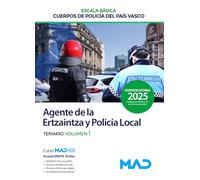 AGENTE ESCALA BASICA CUERPO POLICIA PAIS VASCO TEMARIO 1 ER