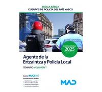 AGENTE ESCALA BASICA CUERPO POLICIA PAIS VASCO TEMARIO 1 ER