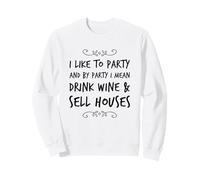 Agente inmobiliario Divertido Agente de Bienes raíces Bebedor de café Cafeína Amor Sudadera