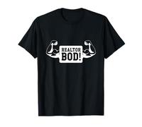 Agente inmobiliario divertido Bod Ejercicio Gimnasio Halterof Camiseta