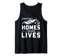 Agente Inmobiliario Humor No Vendo Casas Cambio Vidas Camiseta sin Mangas