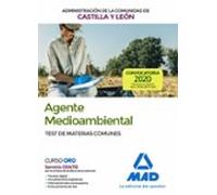 Agente Medioambiental De La Administración De La Comunidad De Castilla Y León. Test De Materias Comunes