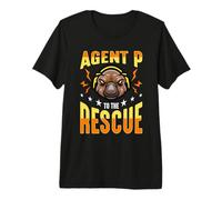 Agente P Al Rescate Pato Semi-Acuático Billed Ornitorrinco Camiseta Premium