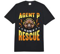 Agente P Al Rescate Pato Semi-Acuático Billed Ornitorrinco Comfort Colors Adult Heavyweight T-Shirt