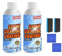 Agente para pulir y revestir piedras, limpiador quitamanchas de piedra, nanoquitamanchas de mármol, abrillanta eficazmente los revestimientos de cerámica y piedra, Stone Pro Crystal Clean (2)