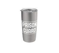 Agente penitenciario Aplicación de la ley Divertido Guardia de la prisión de la cárcel Vaso térmico de acero inoxidable de doble pared