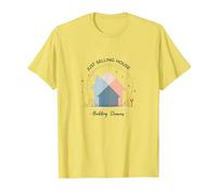 Agentes inmobiliarios Mujeres Construyendo Sueños No Solo Vendiendo Casas Camiseta, Hombre, Limón, 3XL