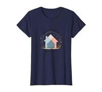 Agentes inmobiliarios Mujeres Construyendo Sueños No Solo Vendiendo Casas Camiseta, Mujer, Azul Marino, L