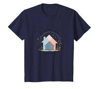 Agentes inmobiliarios Mujeres Construyendo Sueños No Solo Vendiendo Casas Camiseta, Niños, Azul Marino, 3 años
