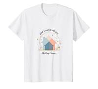 Agentes inmobiliarios Mujeres Construyendo Sueños No Solo Vendiendo Casas Camiseta, Niños, Blanco, 2 años