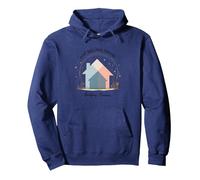 Agentes inmobiliarios Mujeres Construyendo Sueños No Solo Vendiendo Casas Sudadera con Capucha, Unisex para Adultos, Azul Marino, M