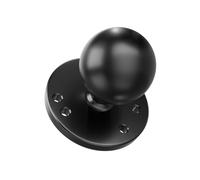 AGEofDMS Soporte de bola de aleación de aluminio fundido de 1,5 pulgadas/C, base de placa redonda AMPS, compatible con RAM Mounts y brazo de doble zócalo