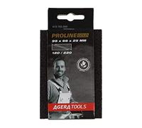Agera Tools 610710-220 Proline Gold Sanding Block XL - Esponjas de lija (4 lados, 228 x 84 x 25 mm, fino/medio, gris/negro)