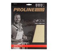 Agera Tools 632023-916 Proline Gold - Hojas de lija (6 unidades, P100/120/150), color gris y negro