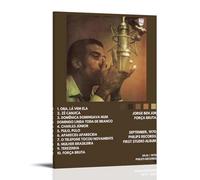 AGEUWRRGGH Póster de Jorge Ben Album Força Bruta Tracklist, cubierta de lienzo, arte estético, arte moderno, pintura para habitaciones, 30 x 45 cm, estilo marco