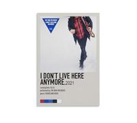 AGEUWRRGGH Póster de lienzo con texto en inglés "I Don't Live Here Anymore - The War on Drugs (La guerra contra las drogas), arte estético para pared, arte moderno, pintura para habitaciones, 20 x 30