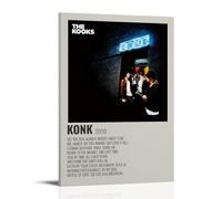 AGEUWRRGGH Póster de The Kooks Konk con cubierta de lienzo, arte estético, arte moderno, pintura para habitaciones, 50 x 75 cm, estilo marco
