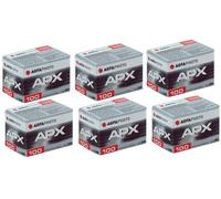 Agfa 6pcsapx 100 135-36 b & w de Cine Profesional