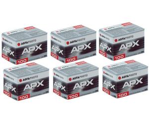 Agfa 6pcsapx 100 135-36 b & w de Cine Profesional